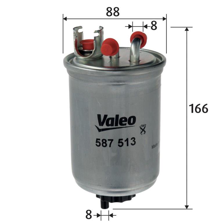 Filtre à carburant (Filtre à gasoil) VALEO ref. 587513